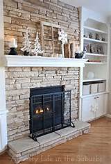 Faux Stone Fireplace Photos