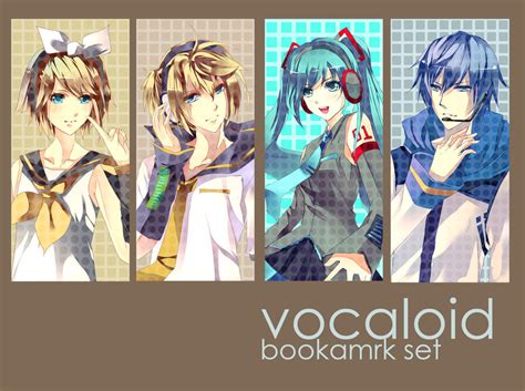 vocaloid bookmark set by aiki ame on deviantart