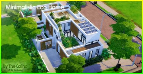 Minimalistic Eco Home At Kalino Sims 4 Updates