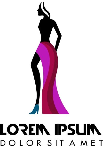 Lihat ide lainnya tentang desain logo, desain, tipografi. Fashion logo design with model in silhouette style Free ...