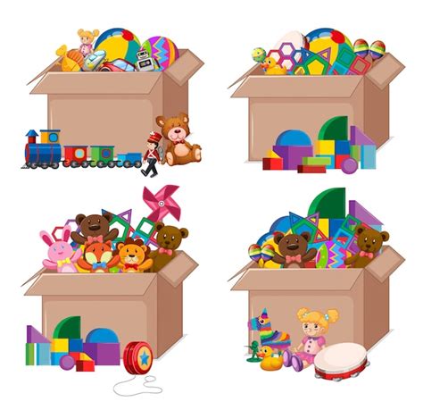 Toy Box Free Vector