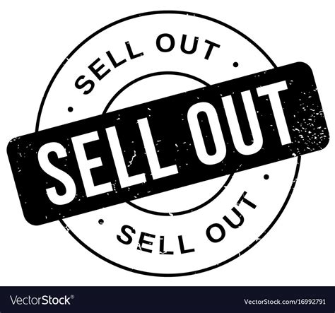 Sell Out Rubber Stamp Royalty Free Vector Image