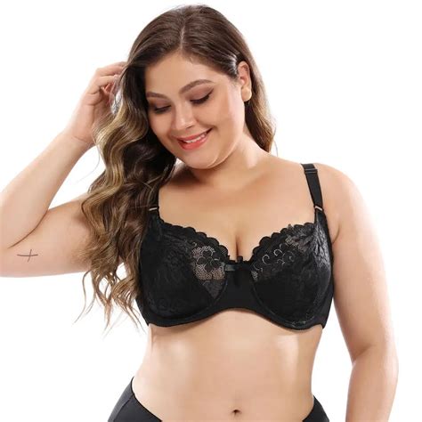 Sexy Bras Push Up Lace Bra Plus Size Brassiere Bralette Ultra Thin Large Cup Big Size Underwire