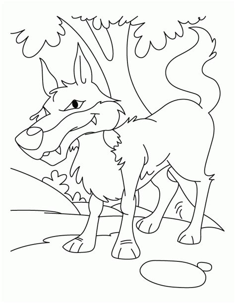 A bed is a piece of furniture or location primarily used as a place to sleep. Big Bad Wolf Coloring Page - Coloring Home