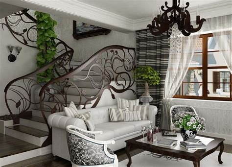 Use classical quiet color crystal luster or some lights near the mirror. Art Nouveau Interior Design With Its Style, Decor And ...