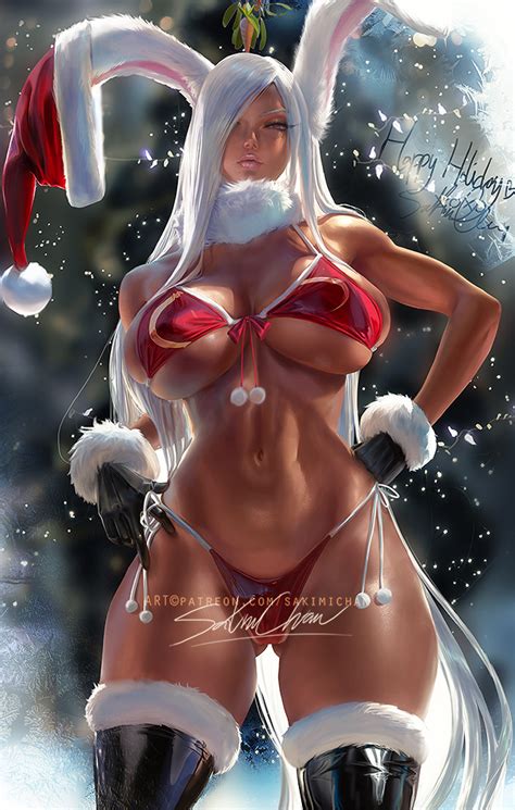 Rule 34 1girls Bikini Breasts Bunny Ears Christmas Christmas Clothing