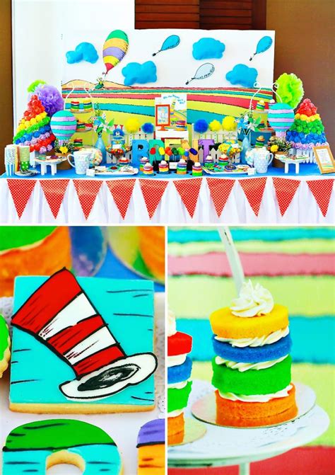 Seuss stationery, seuss, dr suess, bedding, dr. Playful "Oh the Places You'll Go" First Birthday Party ...