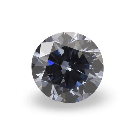 026 Carat Fancy Deep Blue Diamond Round Shape Vs1 Clarity Gia Sku