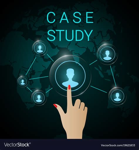 Case Study Background Banner Royalty Free Vector Image