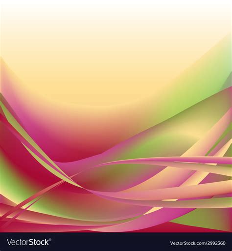 Colorful waves isolated abstract background Vector Image