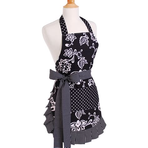 Flirty Aprons Womens Apron In Sassy Black And Reviews Wayfair