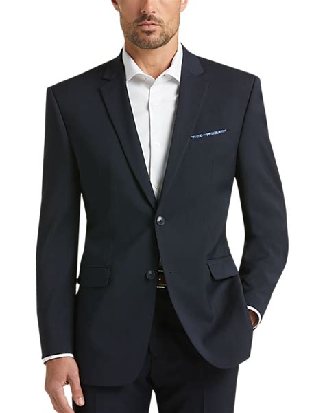 Perry Ellis Premium Navy Slim Fit Suit Mens Suits Mens Wearhouse