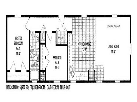 Single Wide 2 Bedroom 2 Bath Mobile Home Floor Plans House Storey