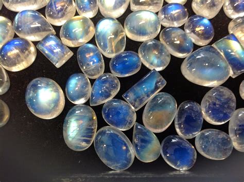 Rainbow And Blue Moonstone Cabochons Prices Qualities