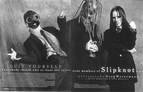 Crazy Ass Moments In Nu Metal History On Twitter Slipknot Model Suits