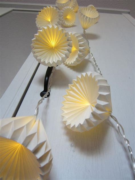 Origami Fairy Lights Led Fairy Lights Hot White Paper Etsy In 2021