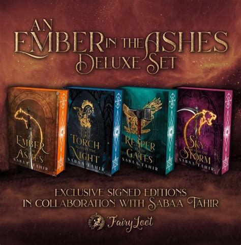 preorder for fairyloot ember quartet by sabaa tahir an ember in the ashes series books