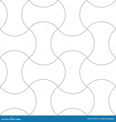 Editable Seamless Geometric Pattern Tile Stock Vector Illustration Of