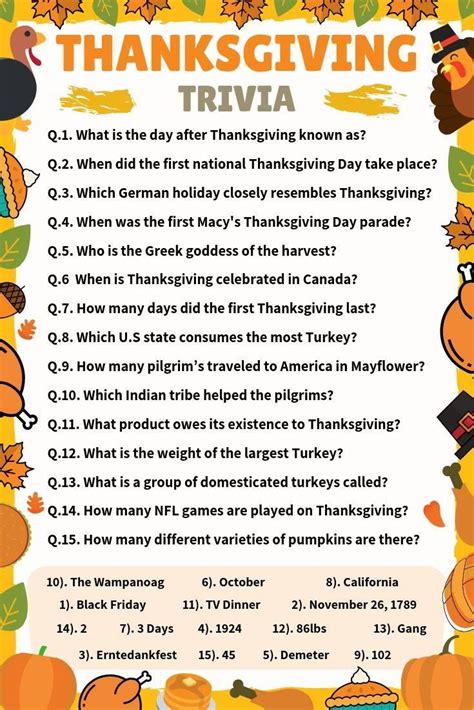 Largest selection of free printable trivia questions and answers on the net. November Trivia Printable - Trivia Printable