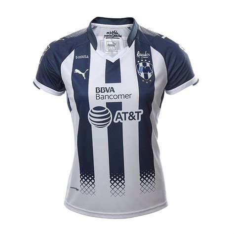 El club de futbol monterrey, 1 también conocido como rayados o simplemente monterrey, es un club de fútbol profesional con sede en monterrey, méxico. Puma Jersey Original Rayados Local 2017 2018 Mujer ...