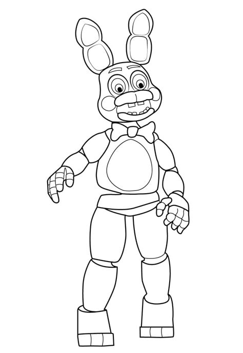 Toy Bonnie Fnaf Coloring Page Free Printable Coloring Pages For Kids