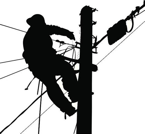 600 Silhouette Of A Electrician Illustrations Royalty Free Vector