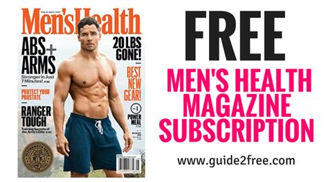 get a free men s health subscription hurry this always goes fast men s health is an essential