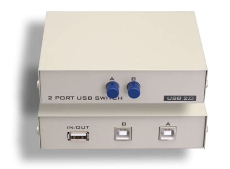 USB 2 Way Manual Switch Box
