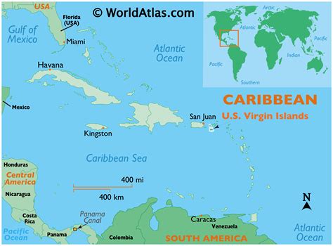 Us Virgin Islands Latitude Longitude Absolute And Relative Locations