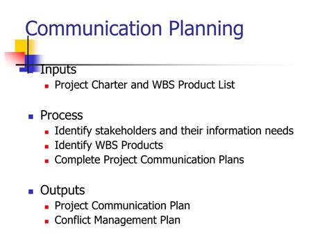 Ppt Project Communication Planning Powerpoint Presentation Free