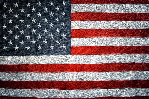 American Flag Digital Art By Les Cunliffe