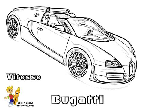 Bugatti Sports Cars Coloring Pages