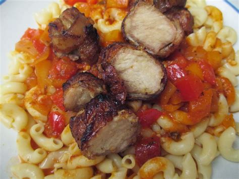The Joy Of Cooking With Love Bacon Wrapped Pork Tenderloin With Pasta
