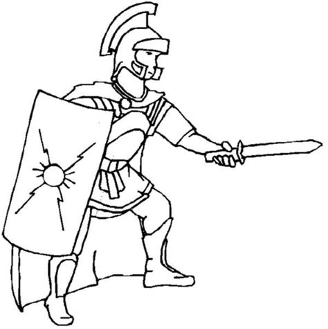 A Realistic Drawing of Ancient Rome Legionnaires Coloring Page NetArt