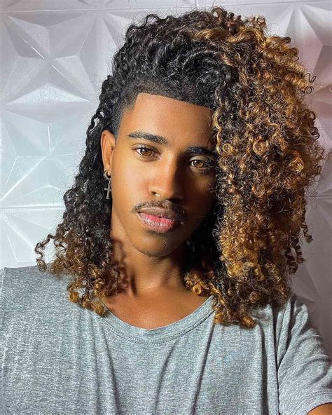 Black Men Long Curly Hairstyles