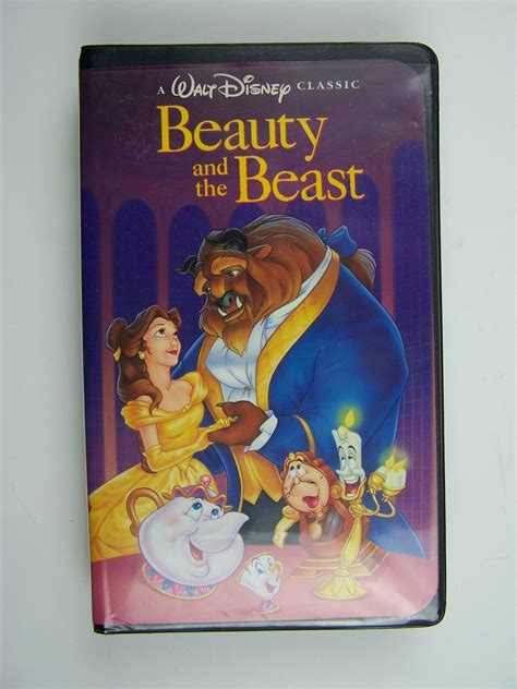 Walt Disney Classic Beauty And The Beast Black Diamond Edition Vhs On