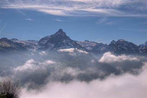 Free Mountains With Snow Hdr Stock Photo
