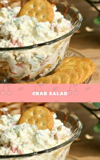 This crab and shrimp pasta is truly incredible! Crab Salad | Crab salad recipe, Imitation crab meat, Crab ...