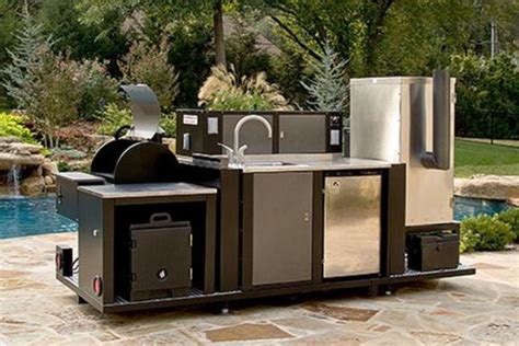 Prefab outdoor kitchen grill islands built in with smoker. Prefab Outdoor Kitchen Kits | Outdoor kitchen kits, Prefab ...