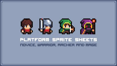 Pixel Platform Sprite Sheets Gamedev Market Pixel Art Characters