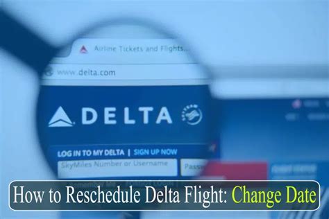 How To Rebook Reschedule Delta Flight
