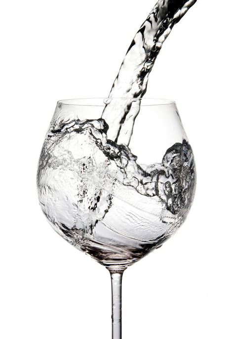 Pouring Water Into Glass Stock Image Image Of Mineral 27028263