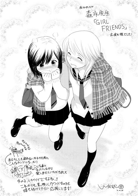Safebooru 2girls Absurdres Blush Couple Embarrassed Girl Friends Manga Happy Highres Ikeda