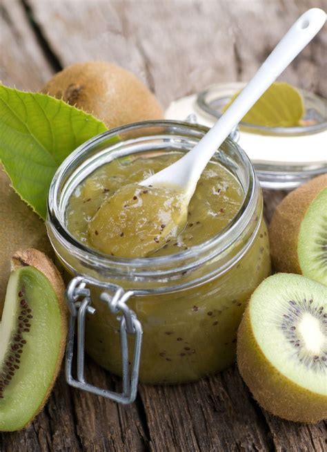 Kiwi Jam Recipe Ingredients 5 Kiwis 1 Banana 1 Teaspoon Gelatin
