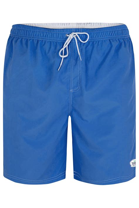 D555 Royal Blue Full Length Swim Shorts Badrhino