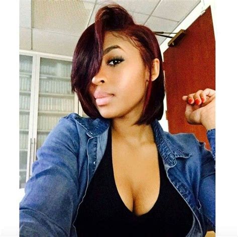 Bob hairstyle (65) hairstyle girl (56) hairstyle short (47) cute hairstyle (45) hairstyle korean (45) haircut ladies (44) curly hairstyle (42) hairstyle (39) Burgundy bob life | Black Hairstyles | Pinterest ...