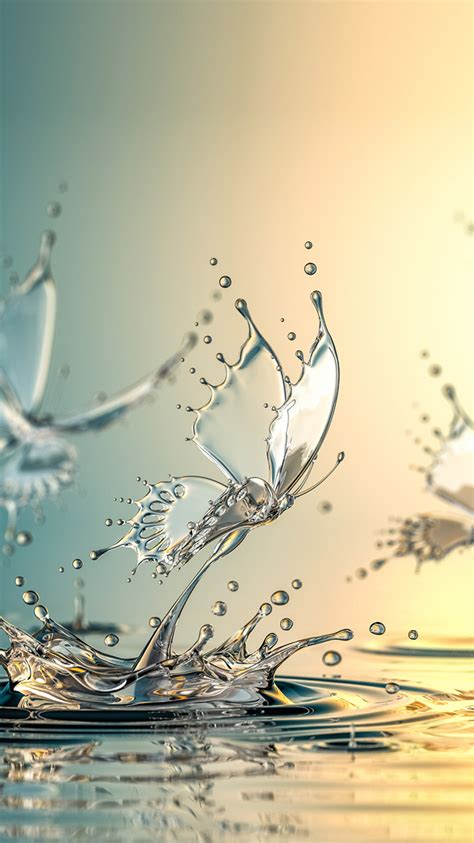 Water And Butterflies Wallpapers On Wallpaperdog