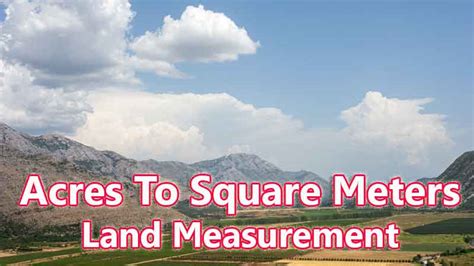 Acres To Square Meters Converter Online Unit Calculator