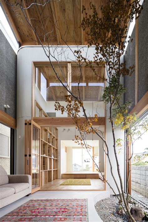 Photo 3 Of 12 In This Minimalist Japanese Home Pivots Around An Indoor