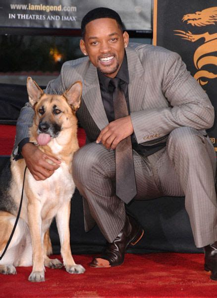 I Am Legend Will Smith Neville And Dog Samantha At Premiere In